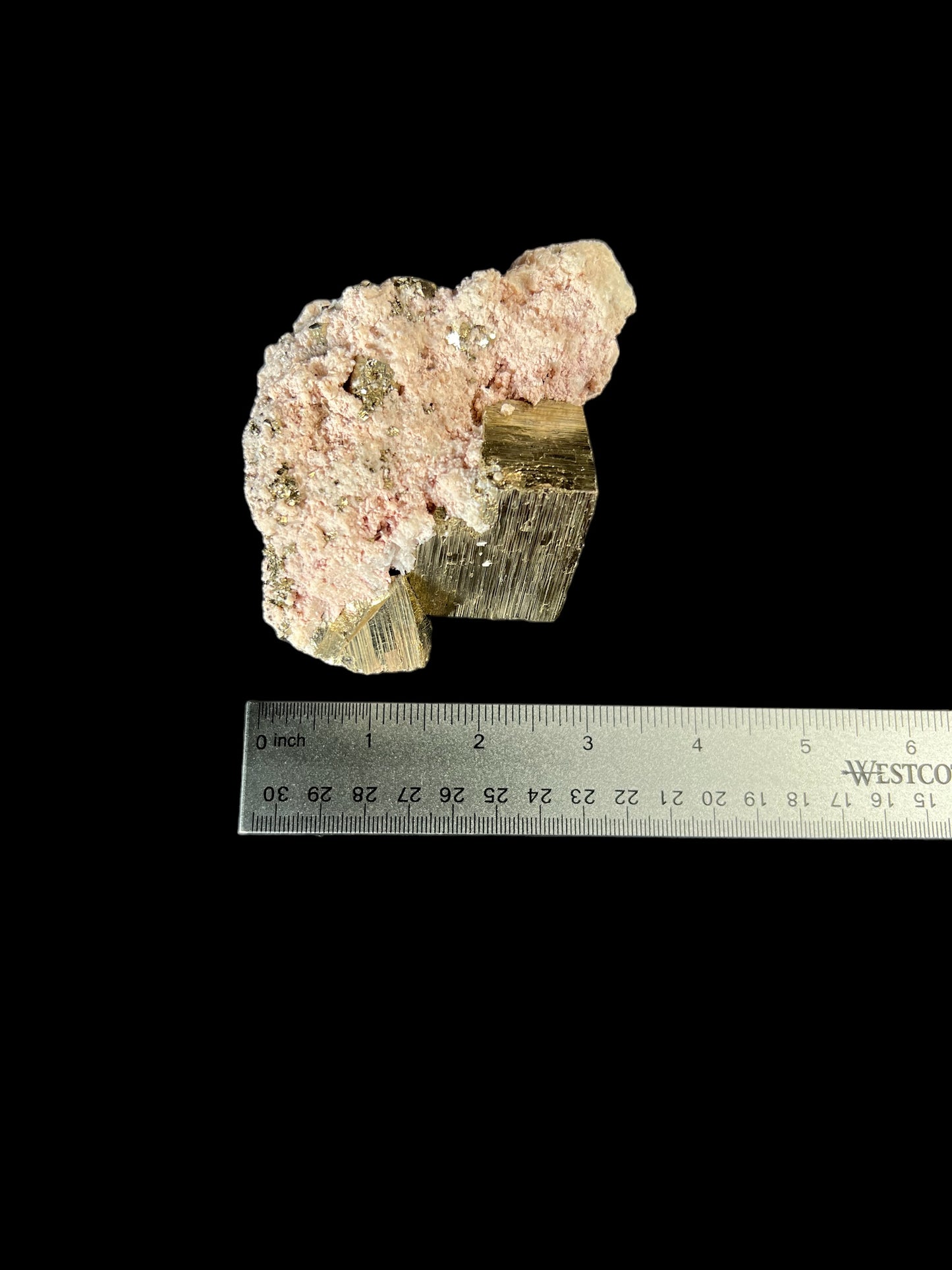 Pyrite Cluster With Quartz Inclusion P102 18oz
