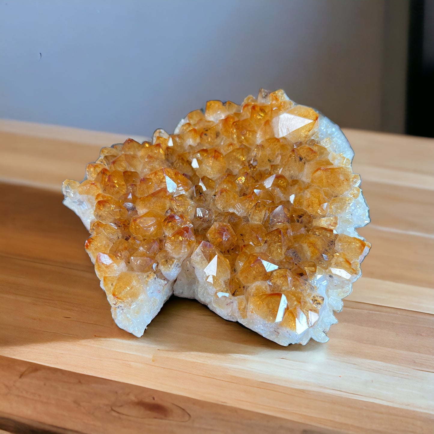 Citrine Cluster with Stand