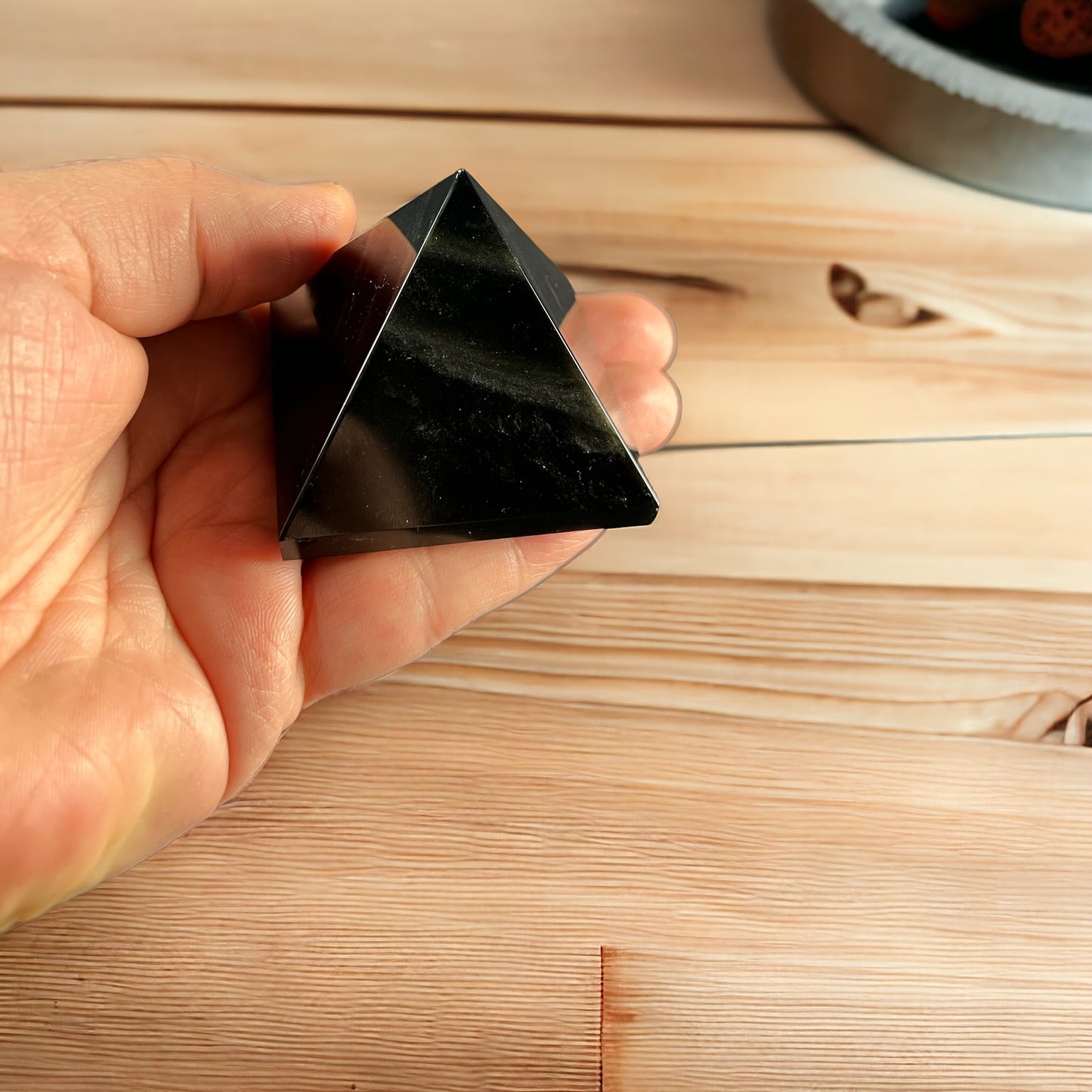 Black Obsidian Pyramid
