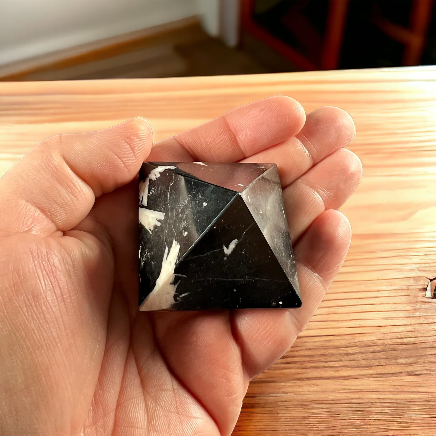 Black Tourmaline Pyramid
