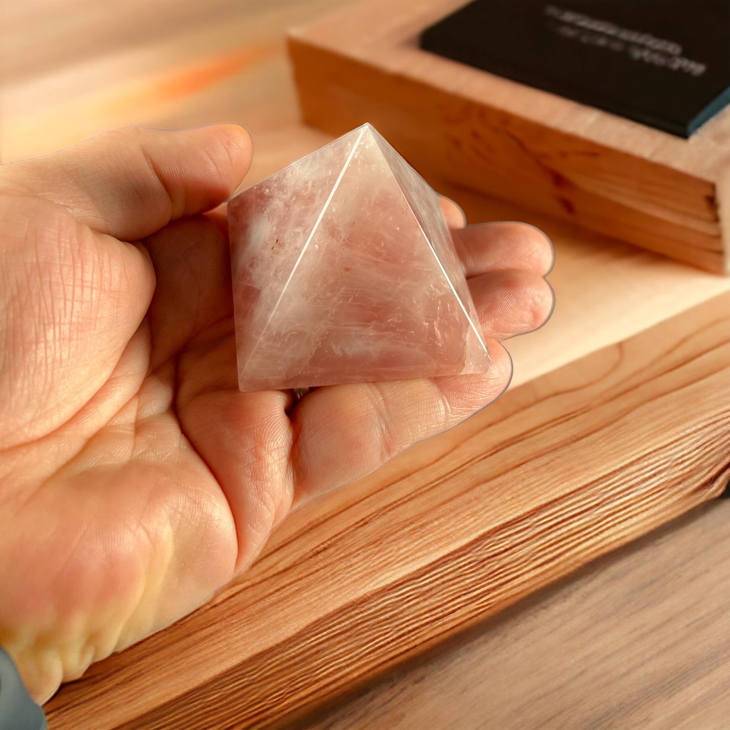 Rose Quartz Pyramid