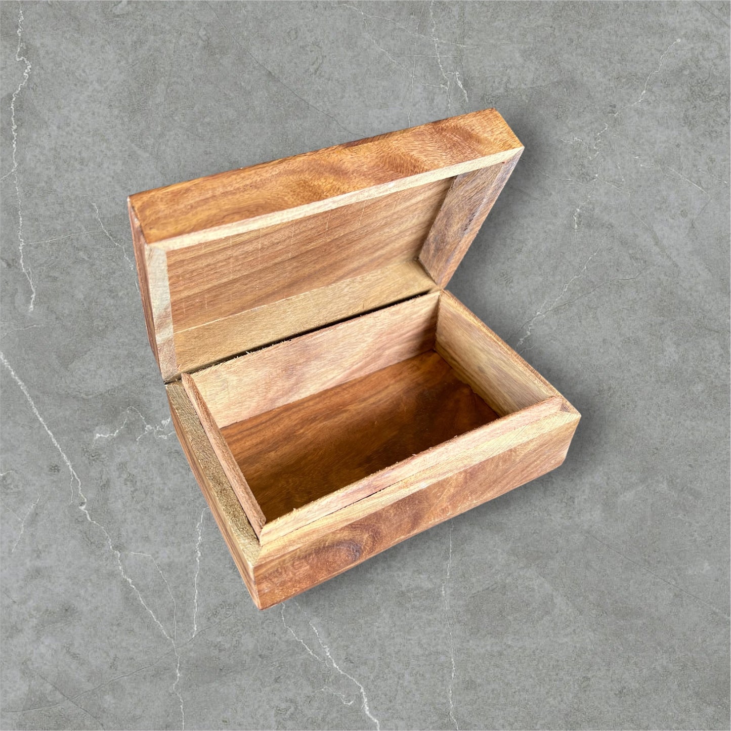 4"x6" Seax Wicca Symbol Carved Wooden Box