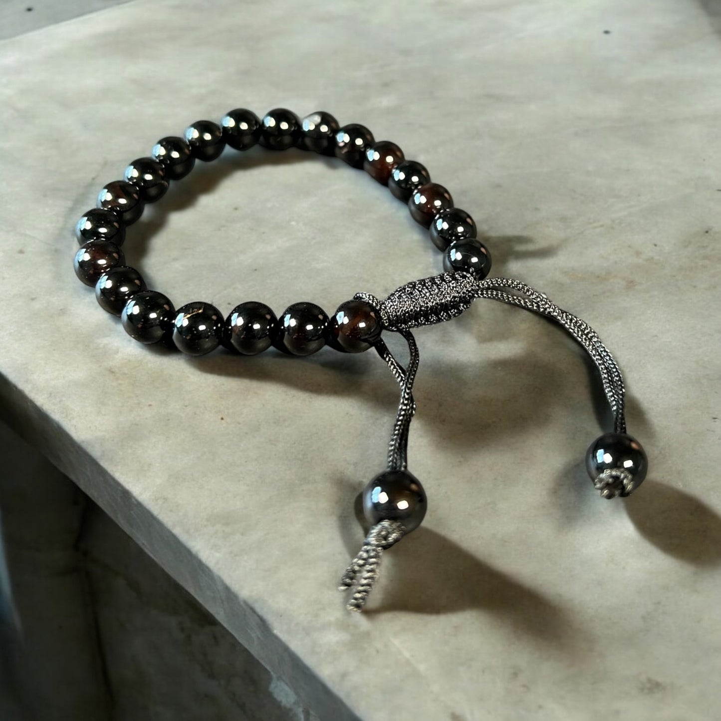 Black Obsidian Bracelet 8MM Adjustable