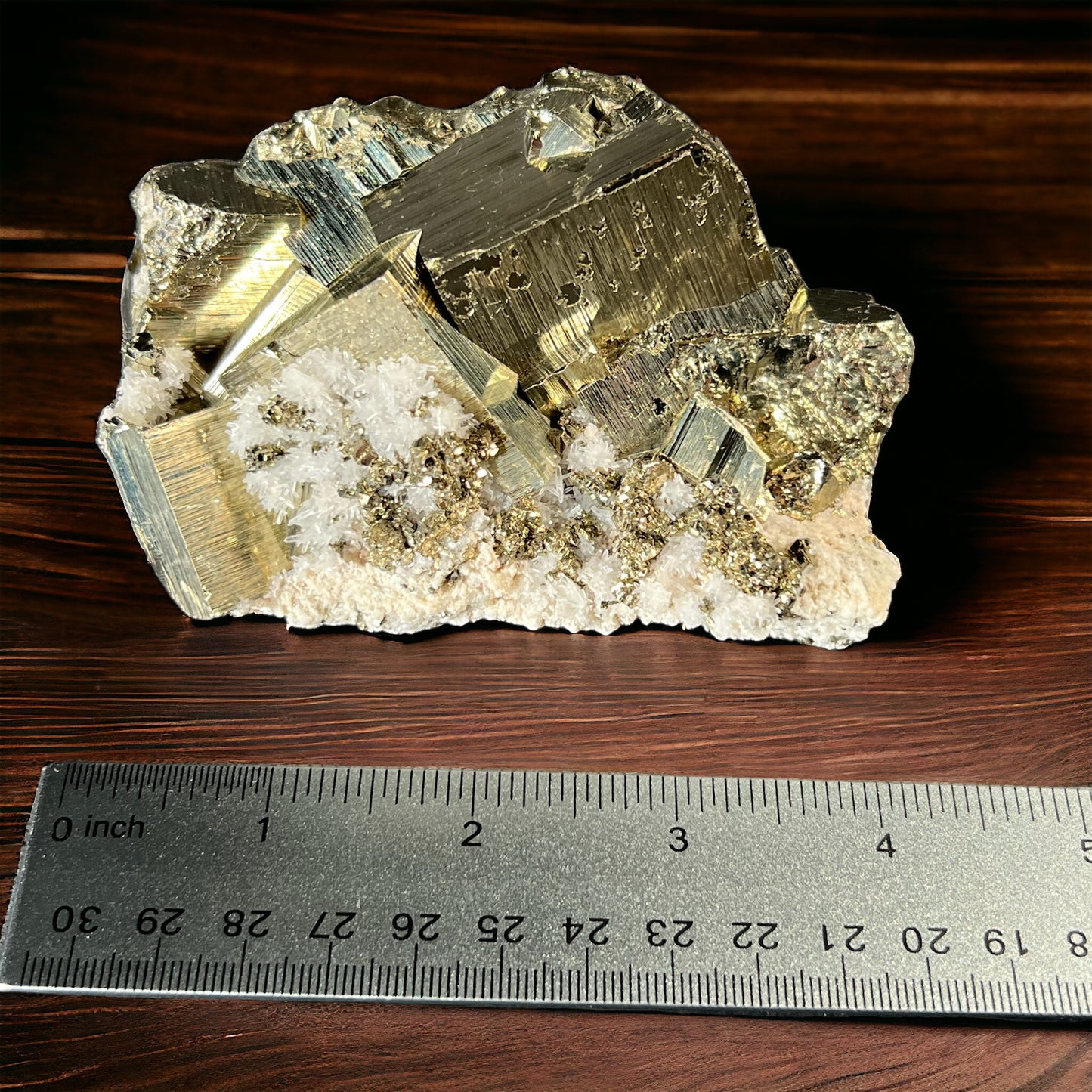 Pyrite Cluster With Quartz Inclusion P101 31oz