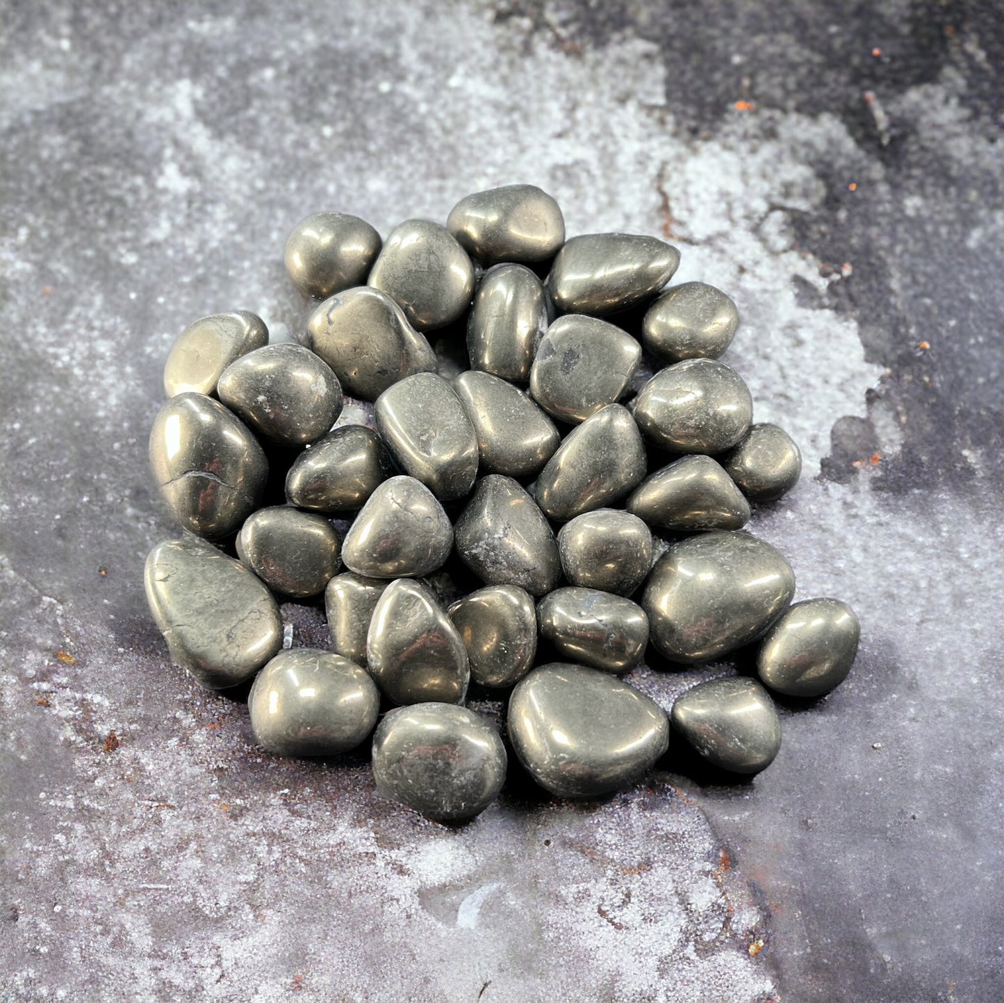 Polished Pyrite Tumbles
