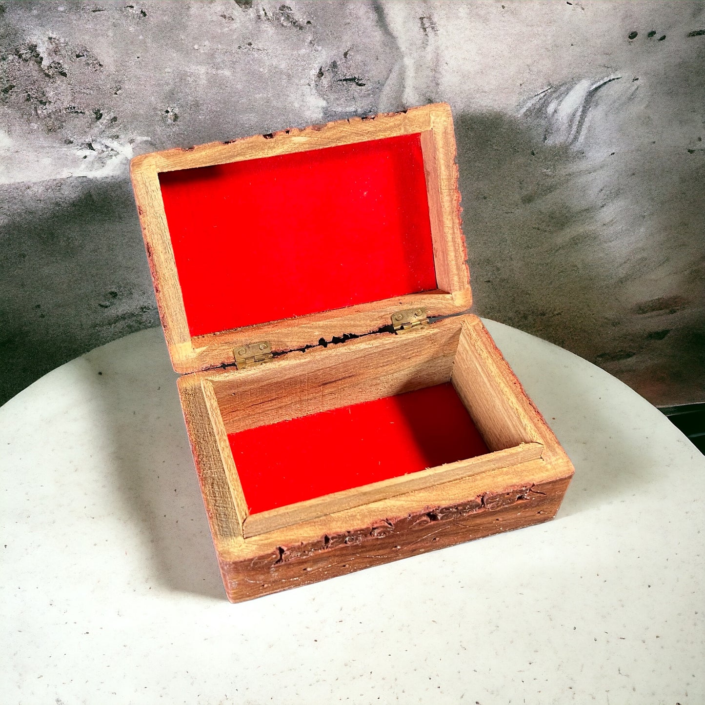 4"x6" Carved Wooden Box Tree of Life
