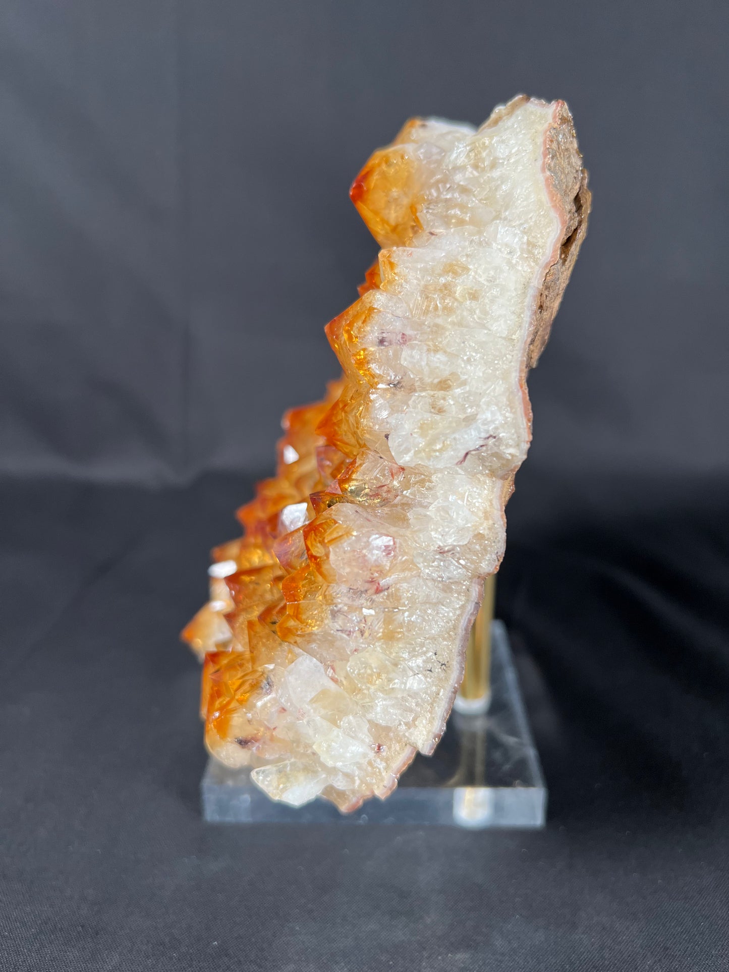 Citrine Cluster with Stand