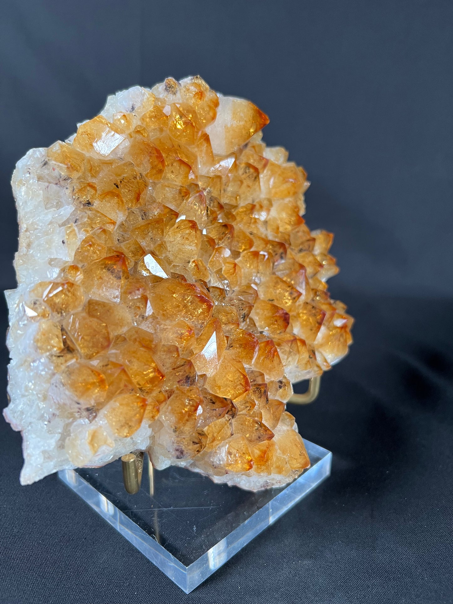 Citrine Cluster with Stand