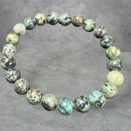 African Turquoise Bracelet 8mm