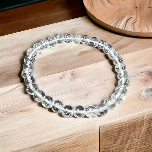 Clear Quartz Bracelet 6mm