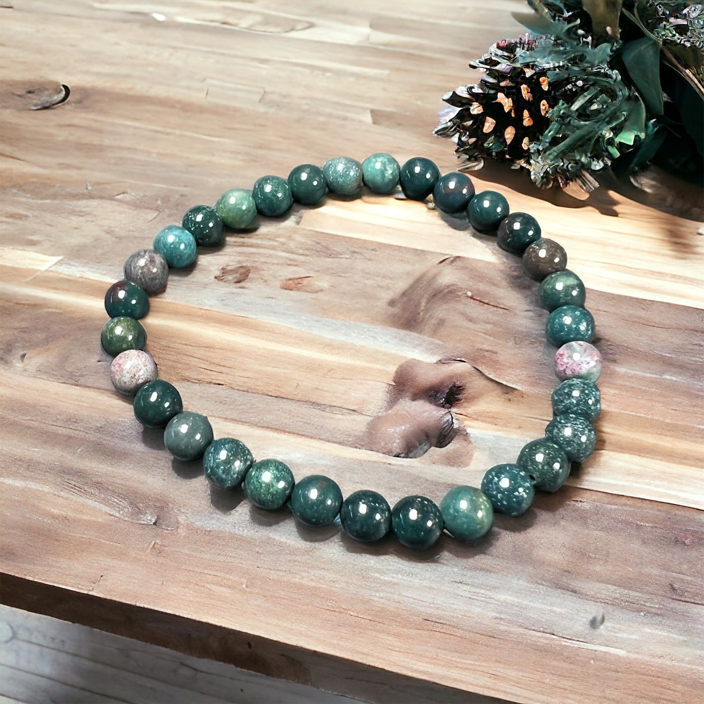 Bloodstone Bracelet 6mm
