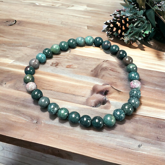 Bloodstone Bracelet 6mm