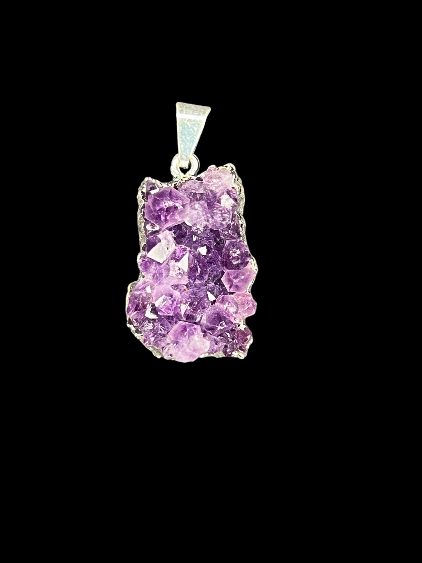 Amethyst Druzy Pendant