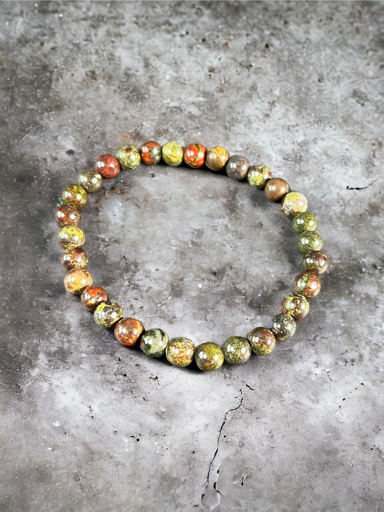 Dragon's Blood Jasper Bracelet 6mm