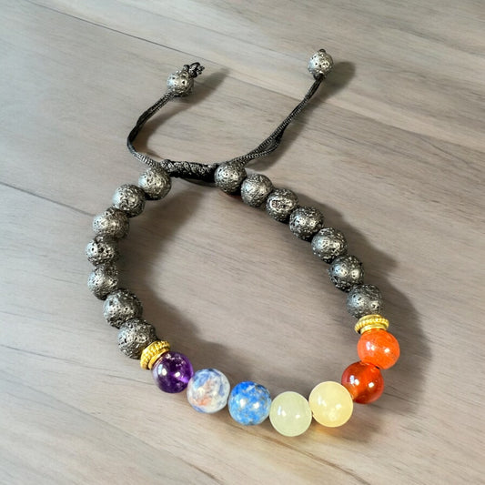 7 Chakras Bracelet 8MM Adjustable