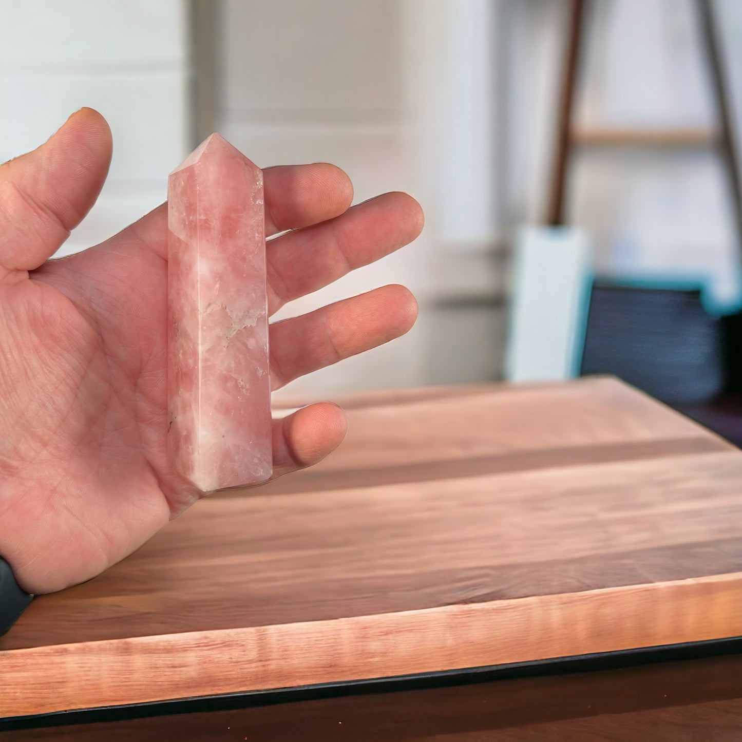 Small Rose Quartz Tower